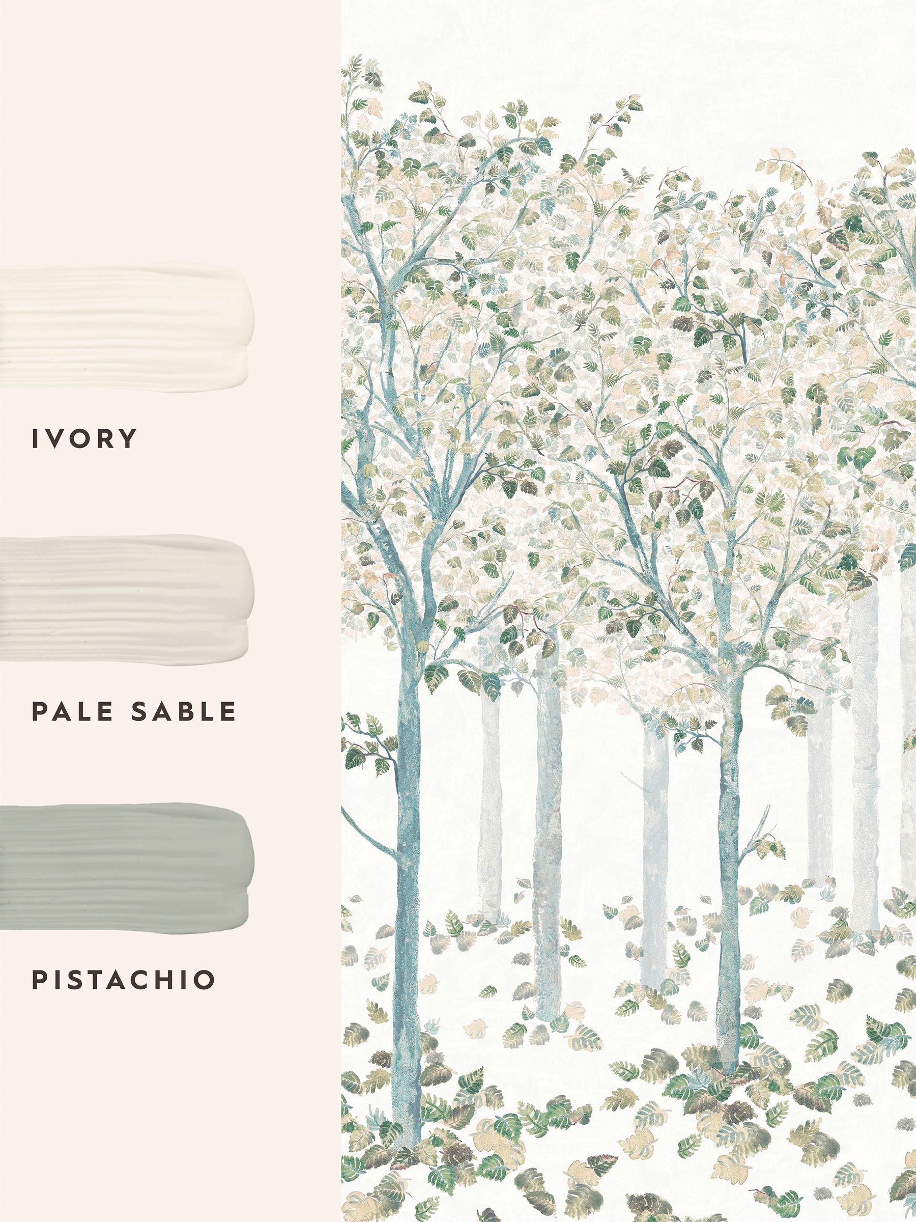 Laura Ashley Natural Ashurst A4 wallpaper sample - British product