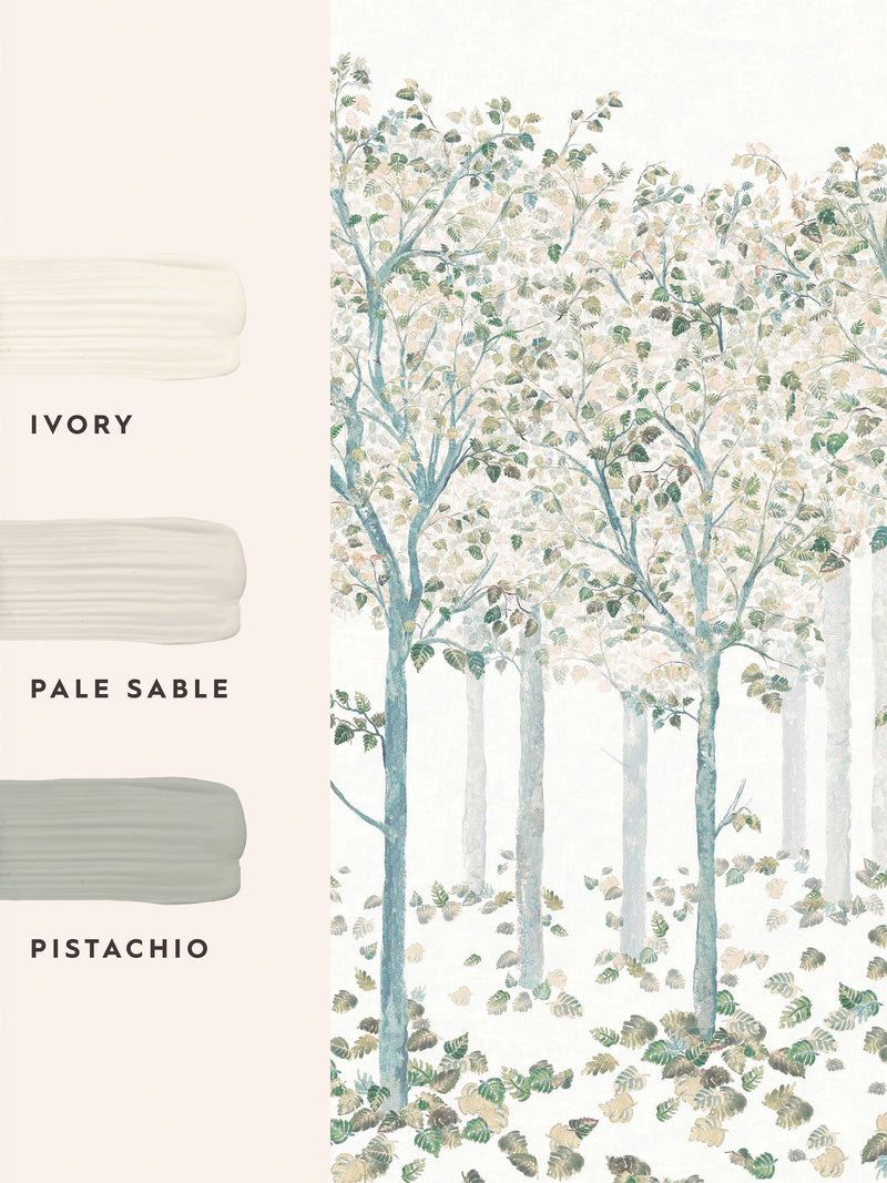 Laura Ashley Natural Ashurst A4 wallpaper sample - British product