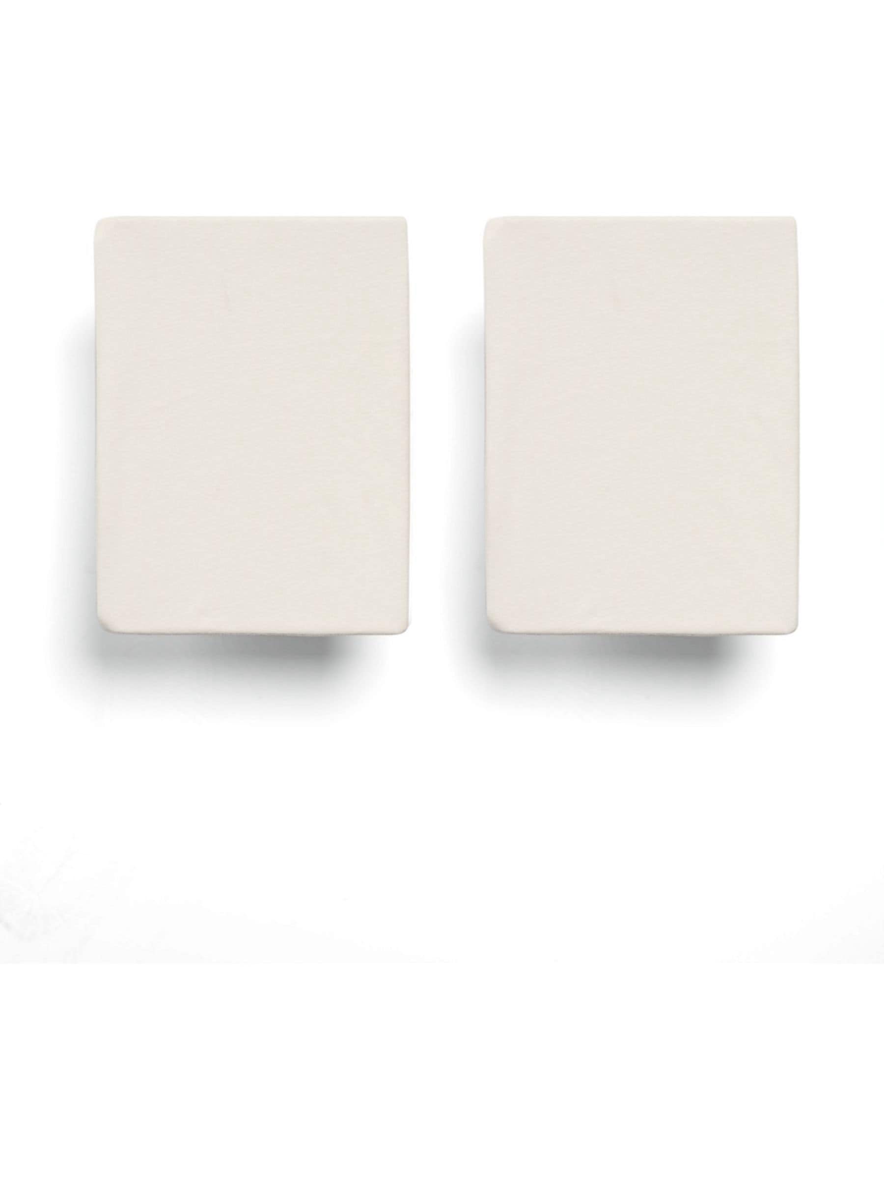 Mamas & Papas cream Moses basket fitted sheets 2-pack, imported from the UK