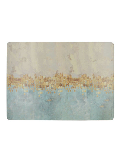 Creative Tops Set of 4 Blue Large Cork Backed Placemats with Art Print