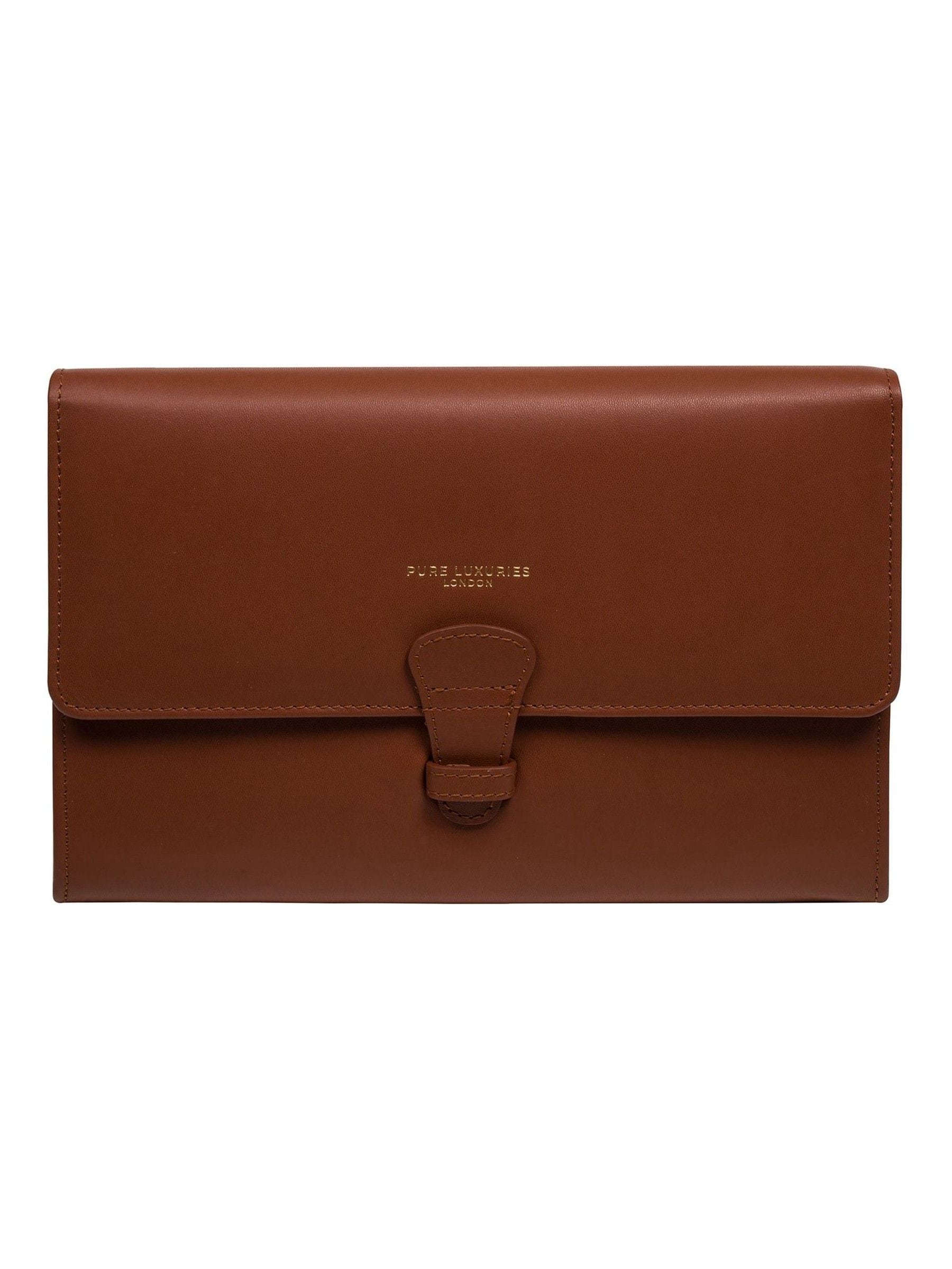 Pure Luxuries London Blue Ellen Leather Travel Wallet