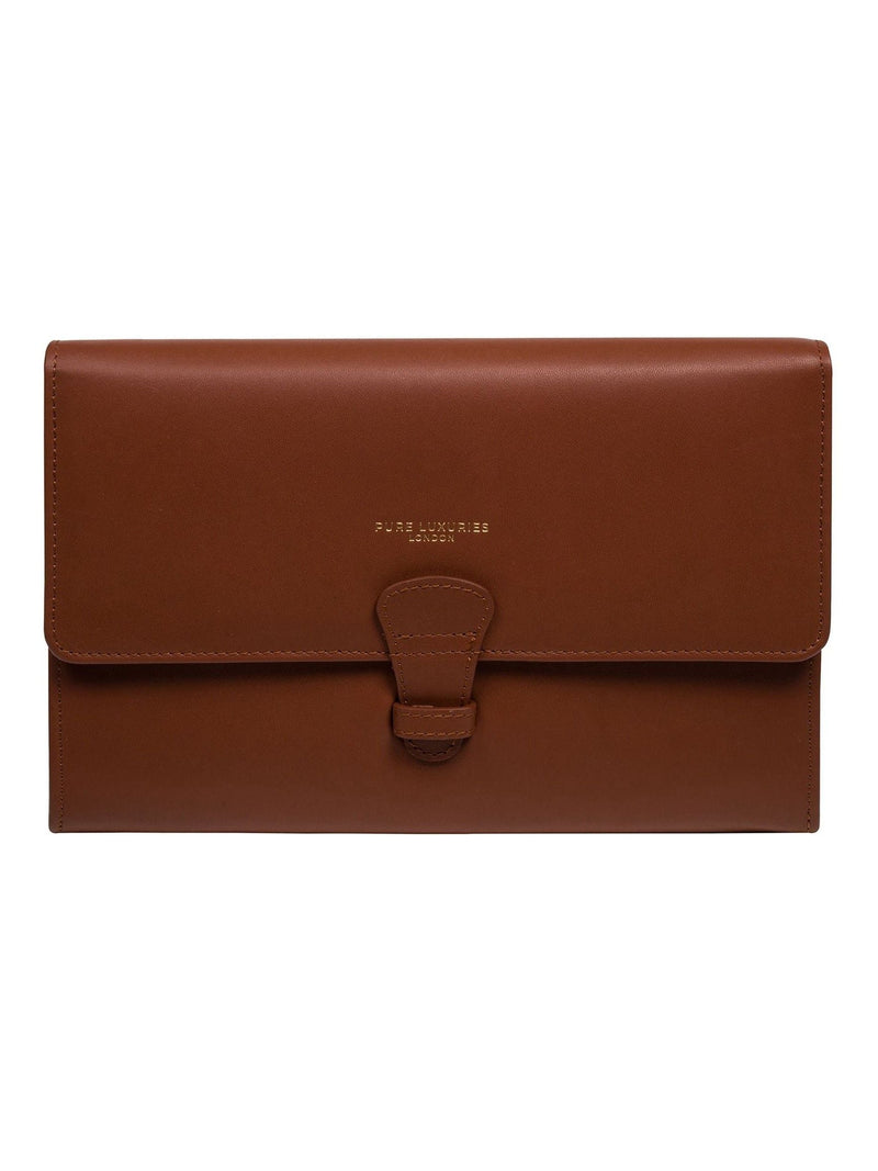 Pure Luxuries London Blue Ellen Leather Travel Wallet