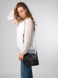 Pure Luxuries London black Cassie leather crossbody bag (British brand)