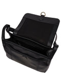 Pure Luxuries London black Cassie leather crossbody bag (British brand)