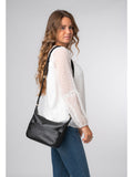 Pure Luxuries London black Leonora leather crossbody bag (British brand)