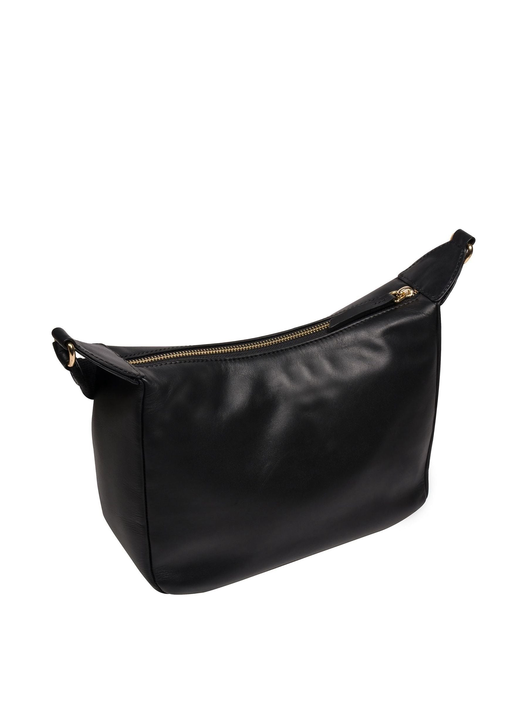 Pure Luxuries London black Leonora leather crossbody bag (British brand)
