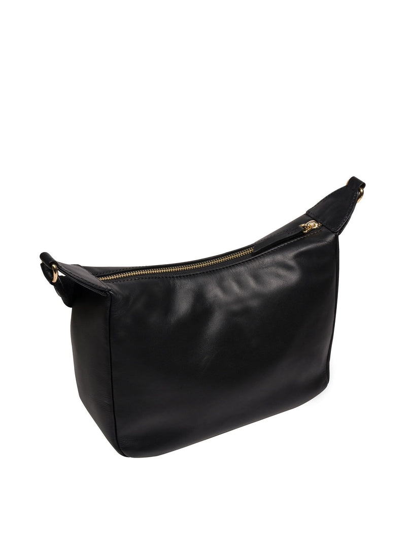 Pure Luxuries London black Leonora leather crossbody bag (British brand)