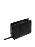 Pure Luxuries London black leather bi-fold purse - British product