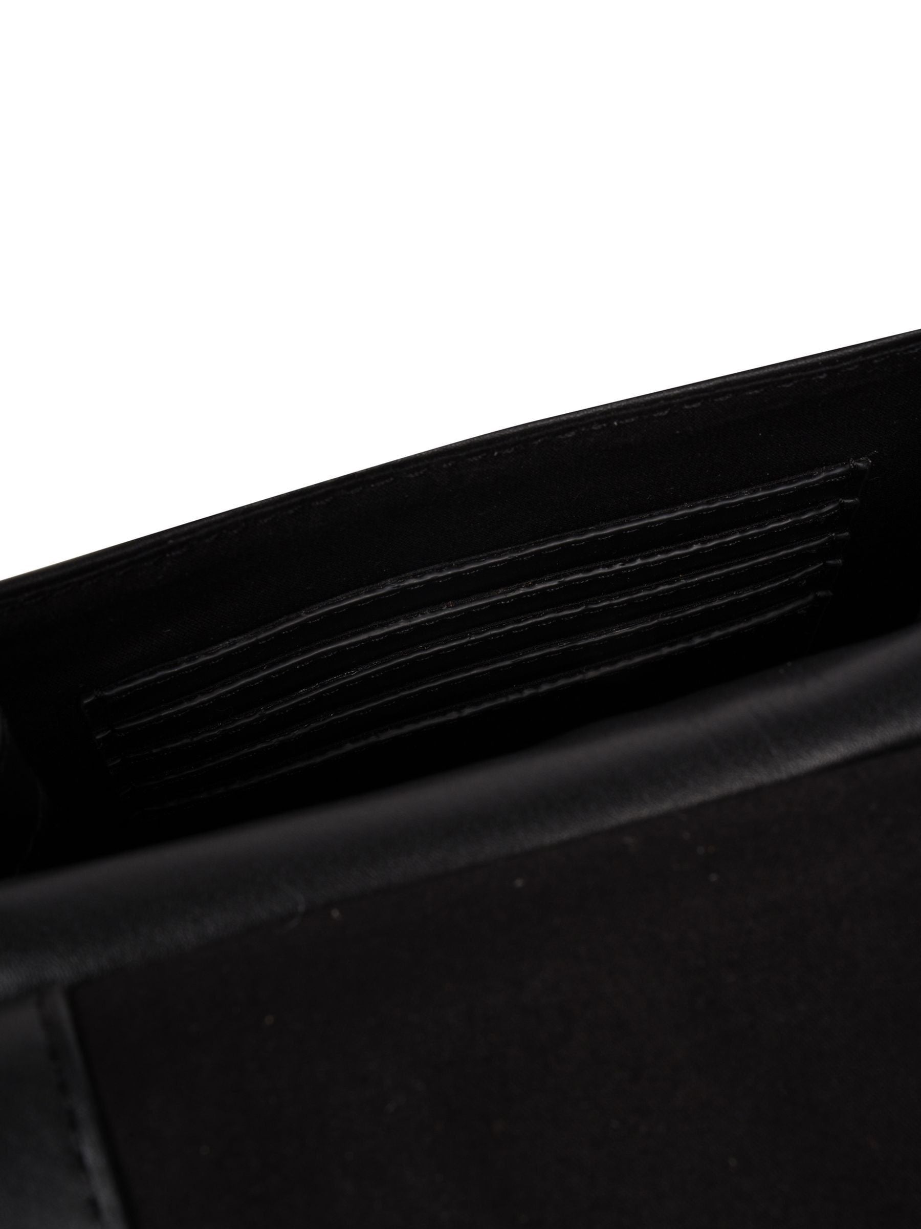 Pure Luxuries London black Erma leather cross-body bag, imported from the UK