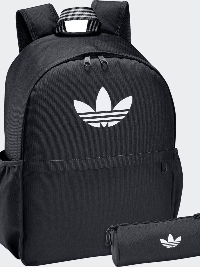 adidas Originals black backpack with pencil case (British brand)