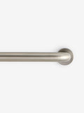 Brushed Silver Room Darkening 28mm Extendable Curtain Pole Kit