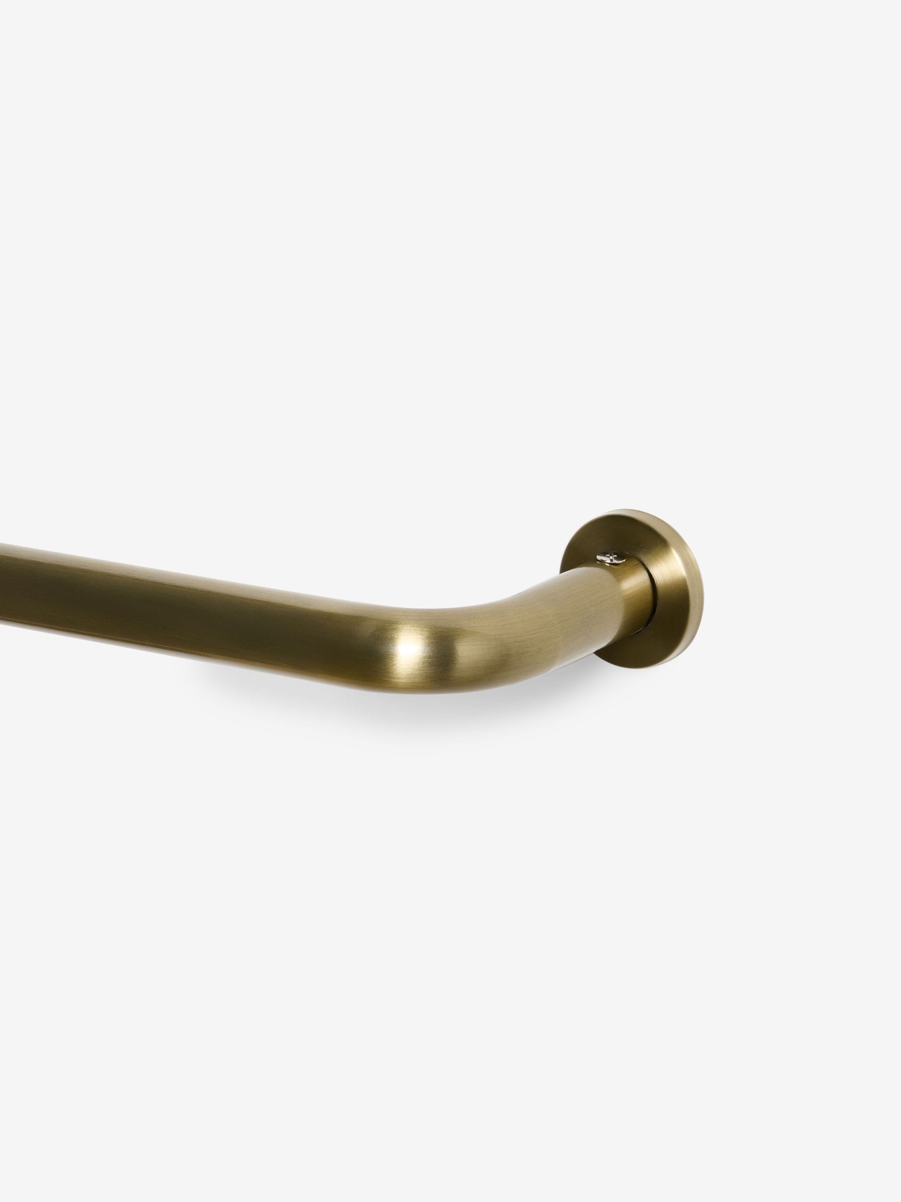 Antique Brass Room Darkening 28mm Extendable Curtain Pole Kit