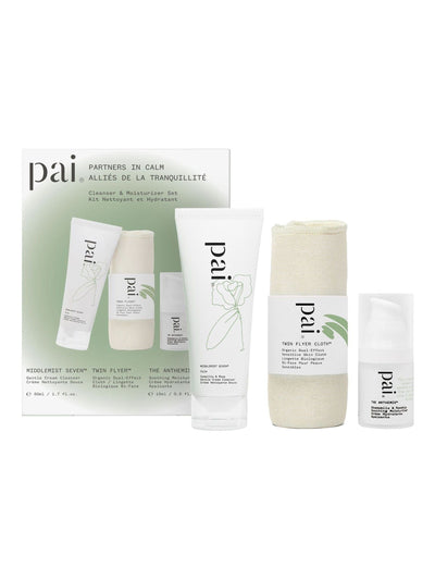 Set de limpiador e hidratante PAI Partners in Calm - Tamaños de viaje para el cuidado de la piel (Reino Unido)