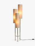 Rico 3-light floor lamp champagne gold (British brand)