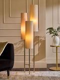 Rico 3-light floor lamp champagne gold (British brand)