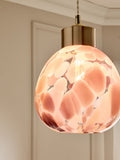 Multi Elodie pendant light shade confetti glass 24.5cm (British brand)