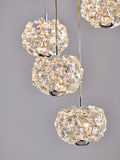 Chrome Fiori 10 light cluster ceiling light 40cm - British product