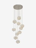 Chrome Fiori 10 light cluster ceiling light 40cm - British product