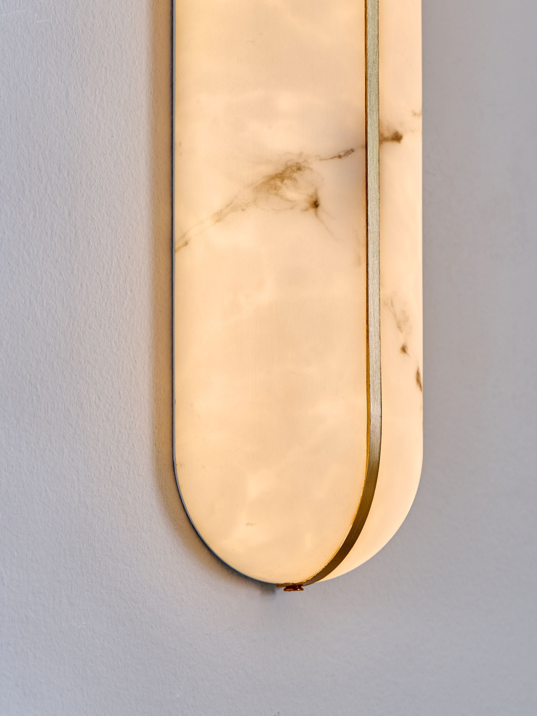 Ebro brass wall light with 46cm height - British product