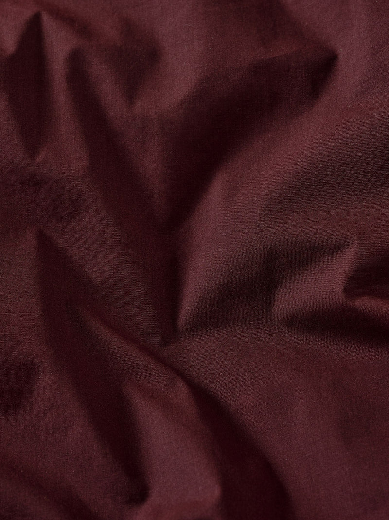 Burgundy red cotton rich deep fitted bed sheet - British product