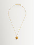 Missoma gold ridge heart charm necklace, UK version