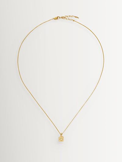 Next Missoma Gold Tone Engravable Star Ridge Pendant Necklace- Buy online at McGrocer