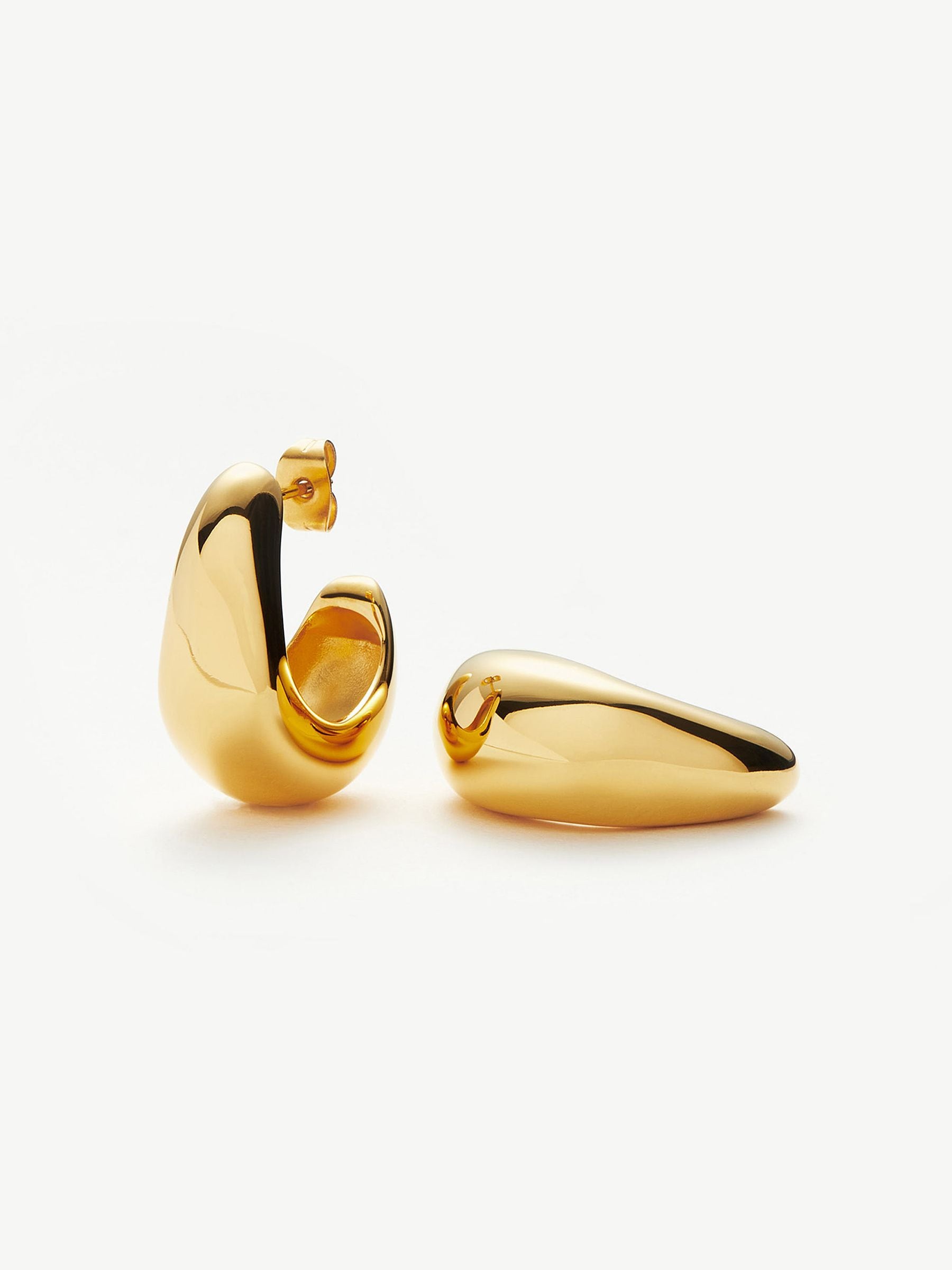 Missoma dome medium hoop earrings (British brand)