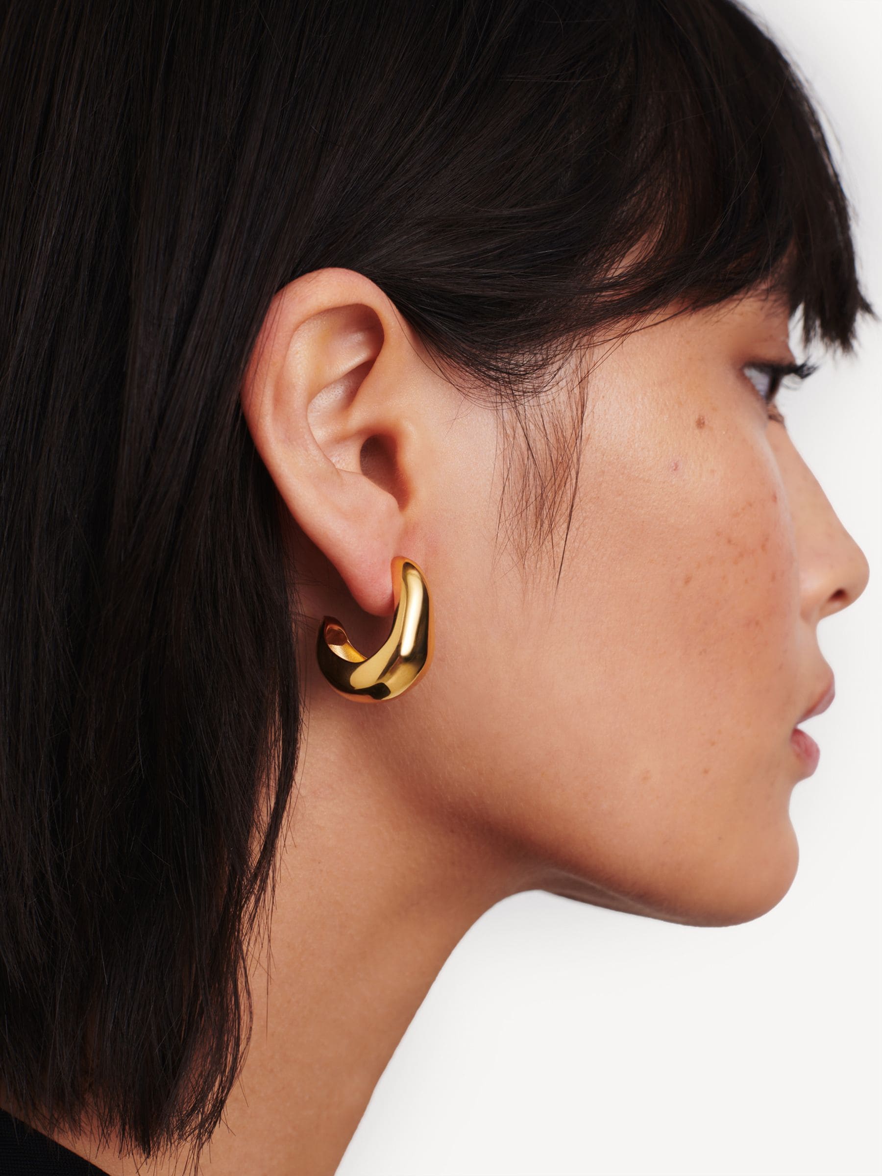 Missoma dome medium hoop earrings (British brand)