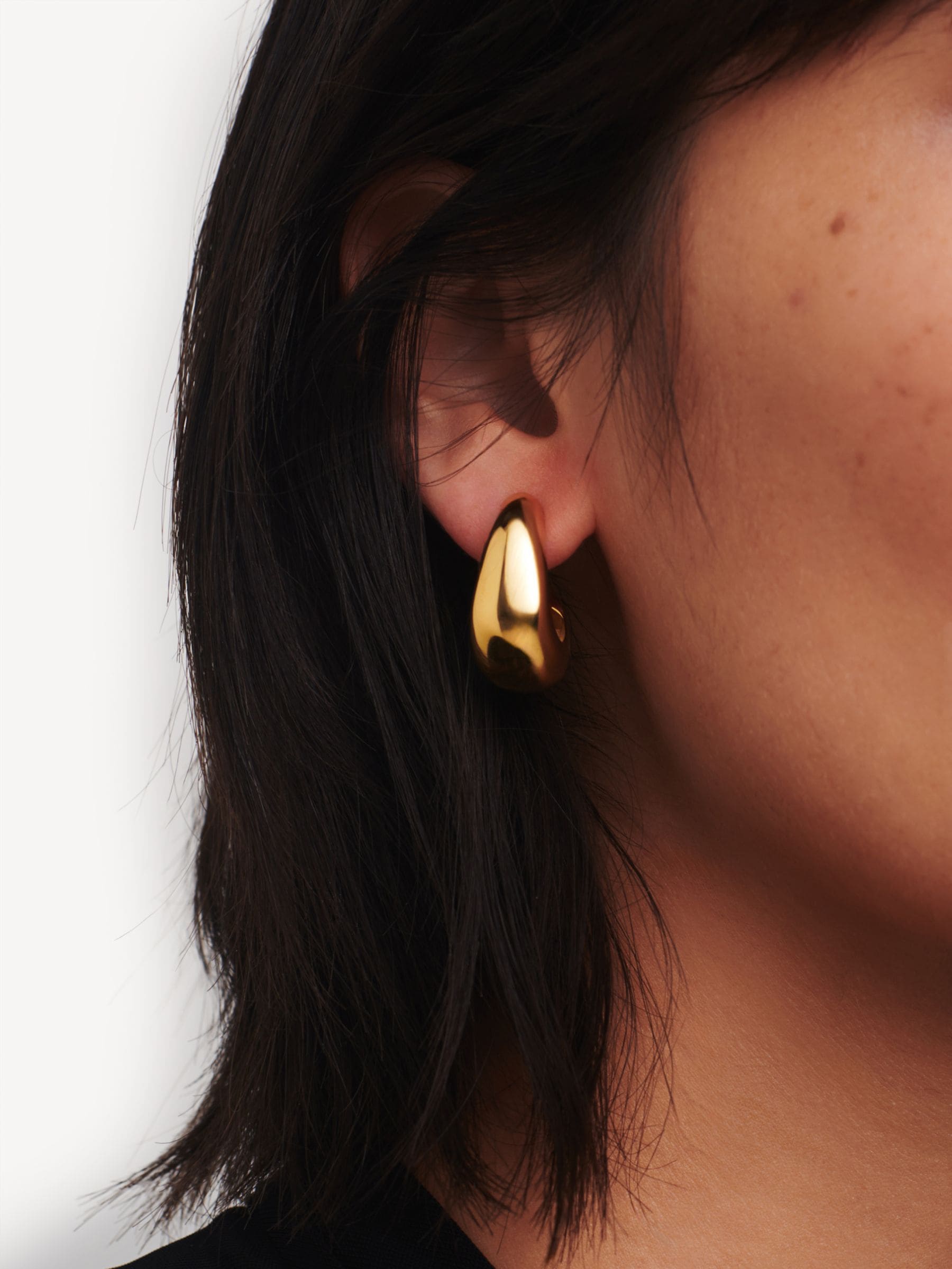 Missoma dome medium hoop earrings (British brand)