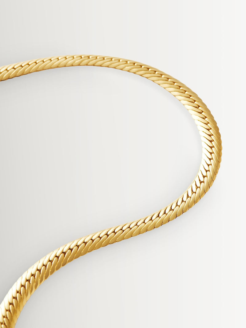 Missoma gold tone camail chain necklace - British product