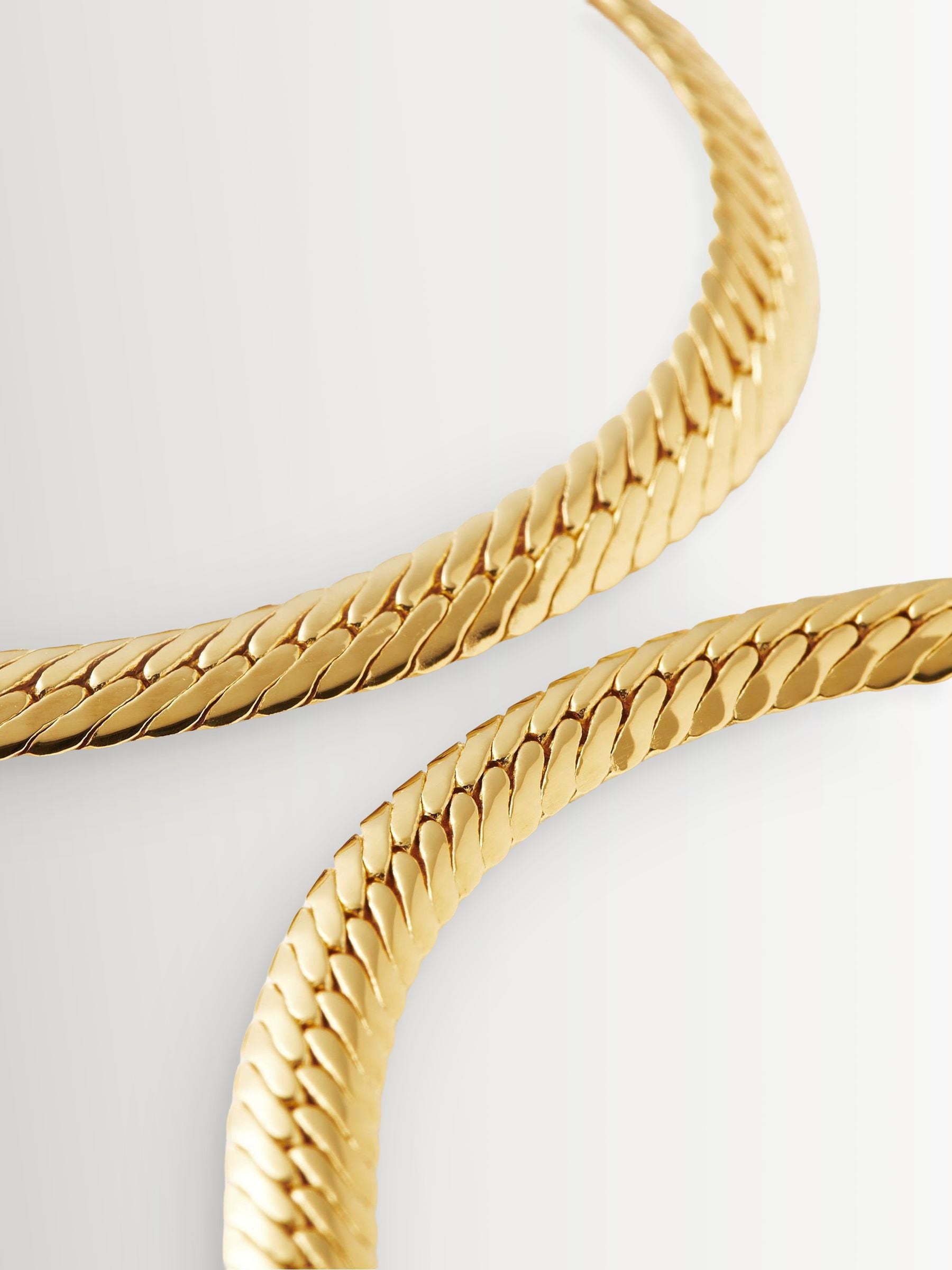 Missoma gold tone camail chain necklace - British product
