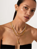 Missoma gold tone camail chain necklace - British product