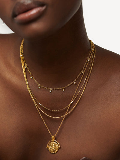 Next Missoma Interstellar Drop Choker Necklace Gold Vermeil- Buy online at McGrocer