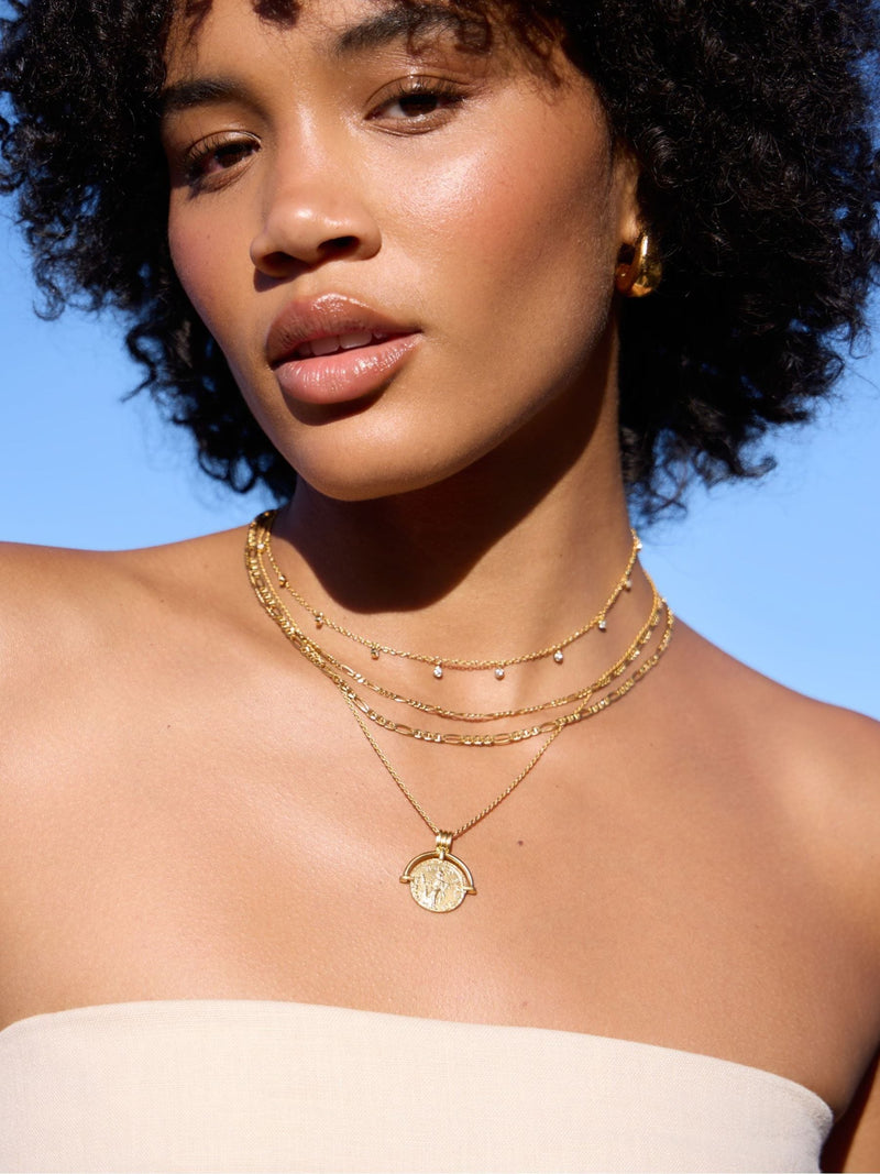 Missoma gold choker necklace Interstellar drop, imported from the UK