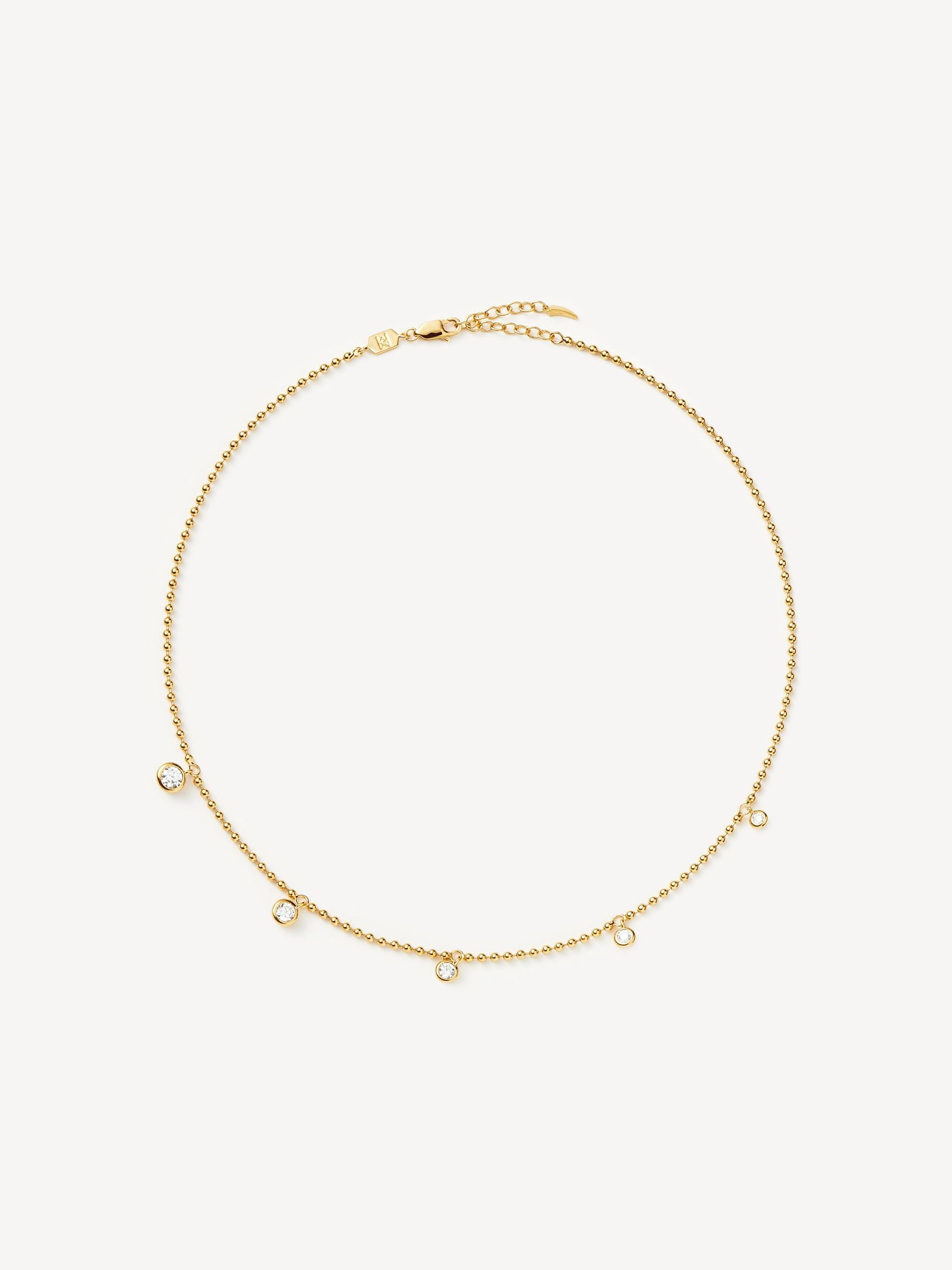 Missoma gold choker necklace Interstellar drop, imported from the UK