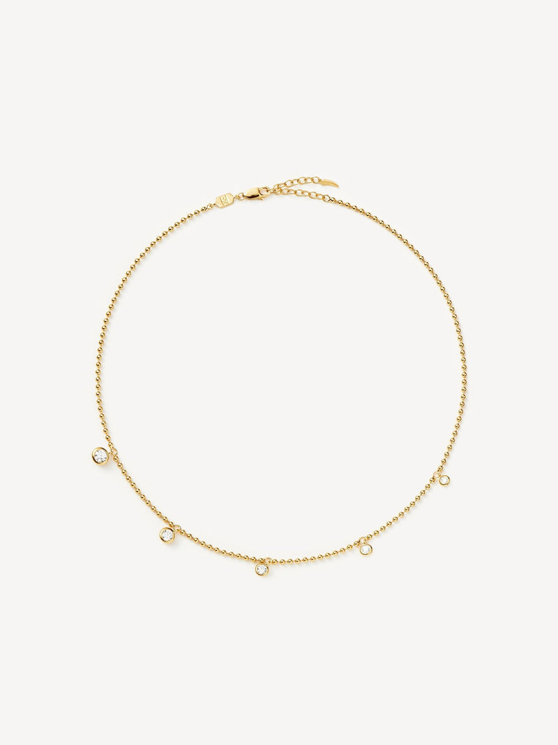 Missoma gold choker necklace Interstellar drop, imported from the UK