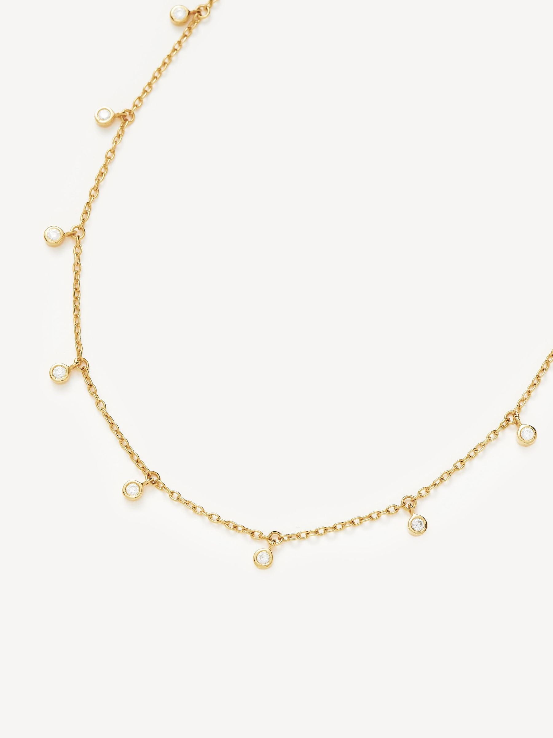 Missoma gold choker necklace Interstellar drop, imported from the UK