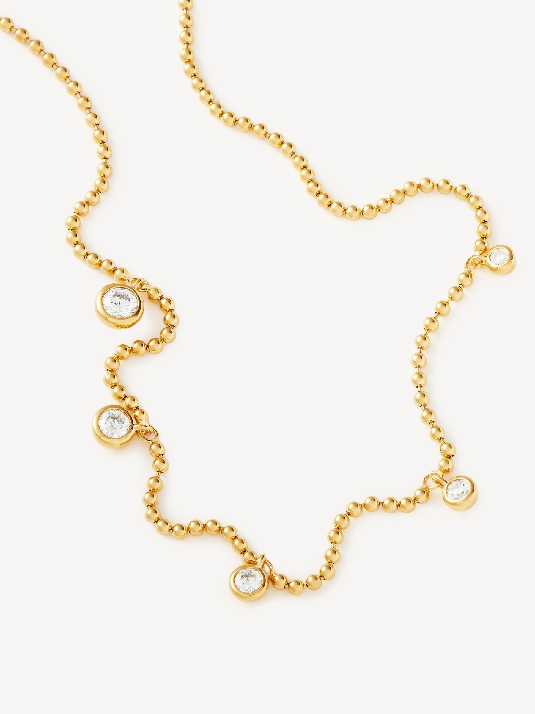 Missoma gold choker necklace Interstellar drop, imported from the UK