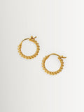 Missoma Baya small hoop earrings gold tone (British brand)