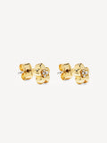 Marc Jacobs gold tone daisy micro earrings, UK version