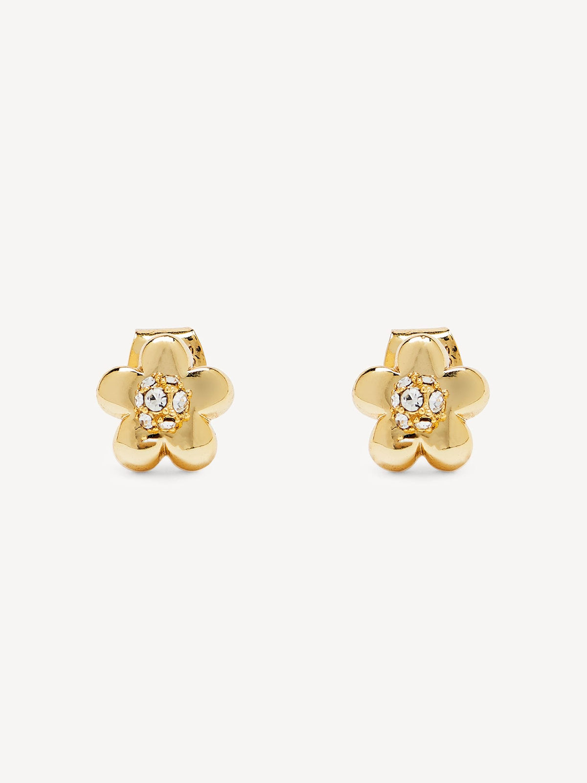 Marc Jacobs gold tone daisy micro earrings, UK version