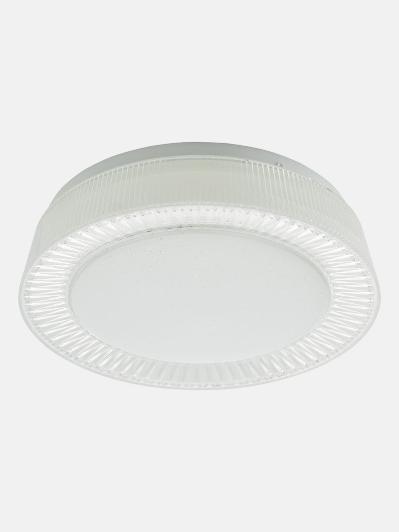 Dar Lighting White Udell flush ceiling light 29cm (British brand)