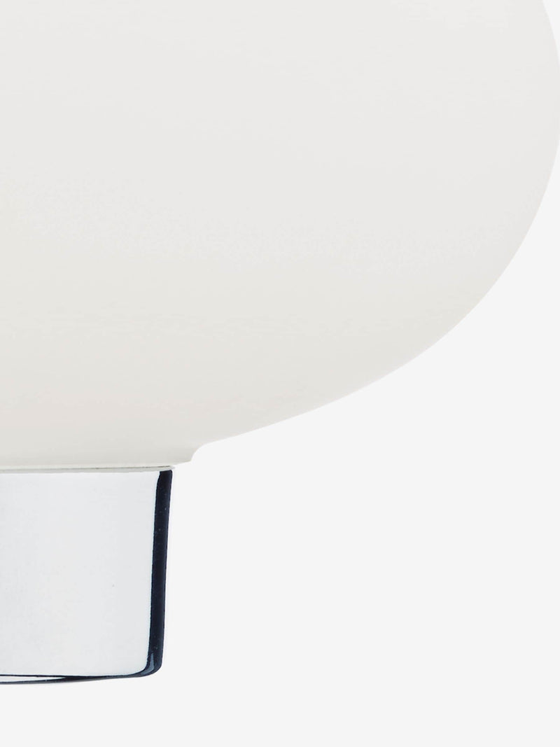 Dar Lighting wall light polished chrome opal glass, UK version