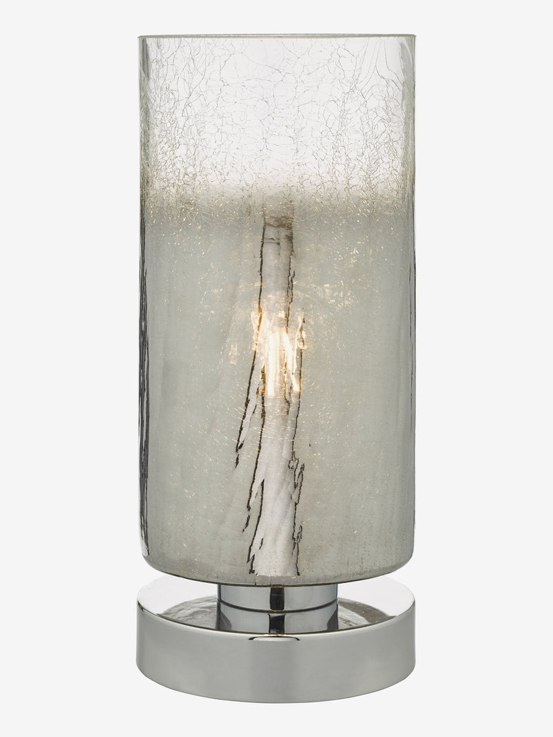 Dar Lighting Deena crackle glass touch lamp - British product