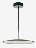 Dar Lighting Enoch pendant light matt black 40cm, imported from the UK