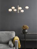 Dar Lighting Jasper Satin Gold 6 Light Pendant Ceiling Light