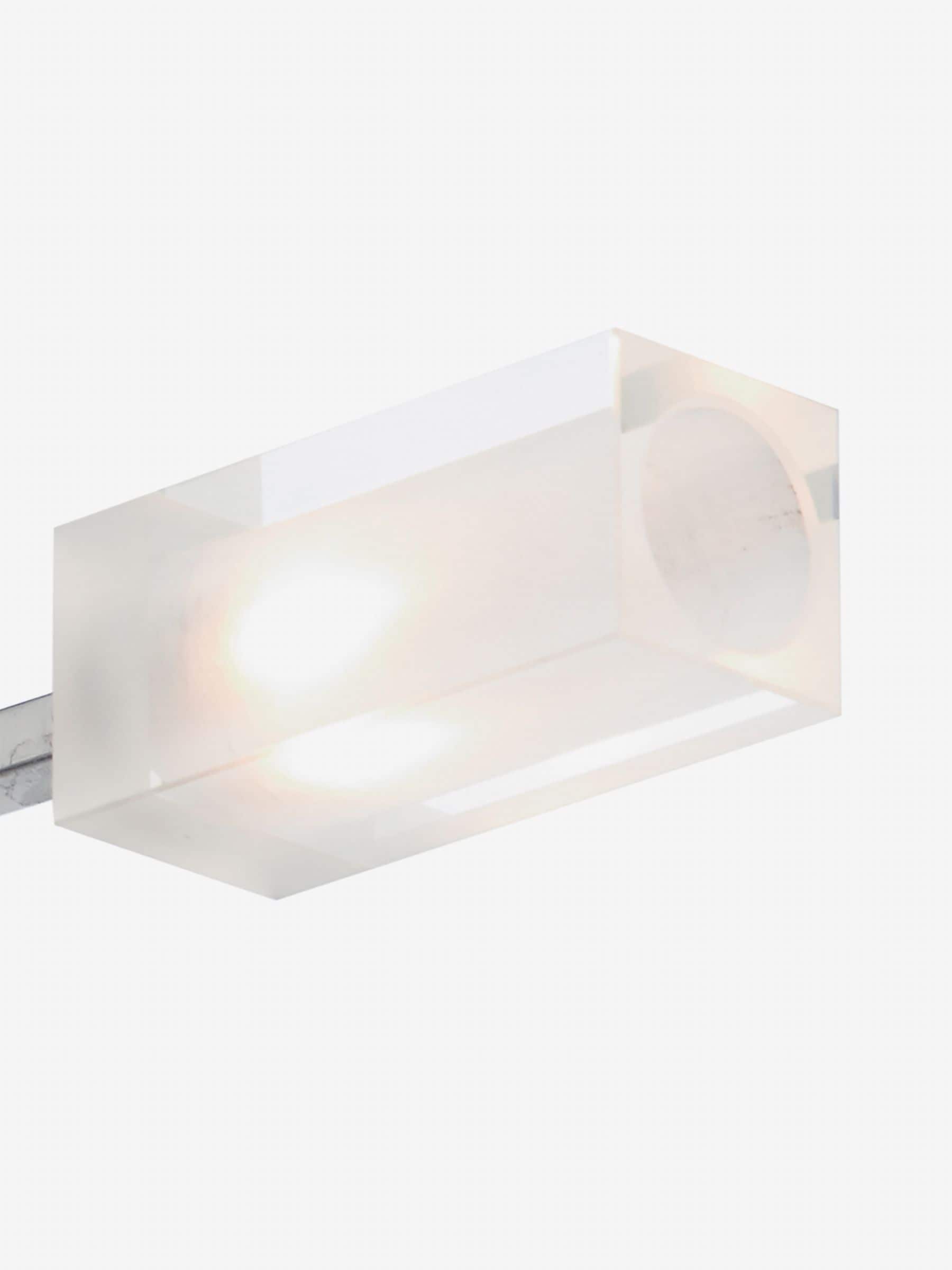 Dar Lighting Morgan ceiling light satin chrome clear glass 39cm - British product