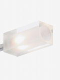 Dar Lighting Morgan ceiling light satin chrome clear glass 39cm - British product