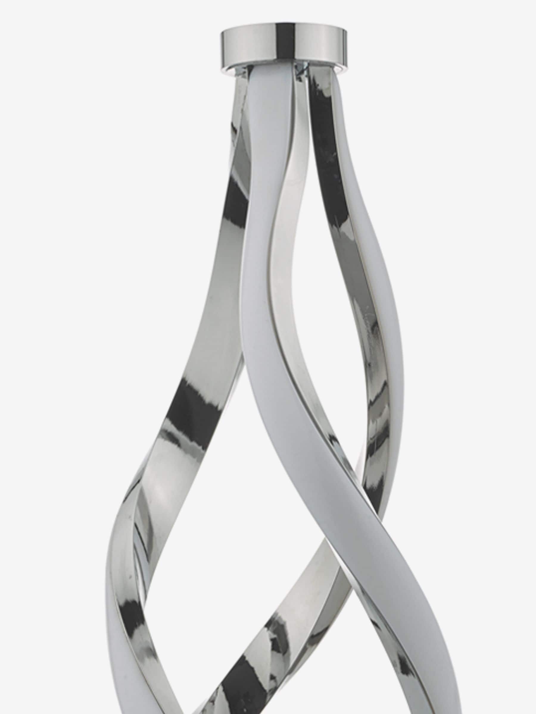 Dar Lighting Jive table lamp polished chrome opal (British brand)