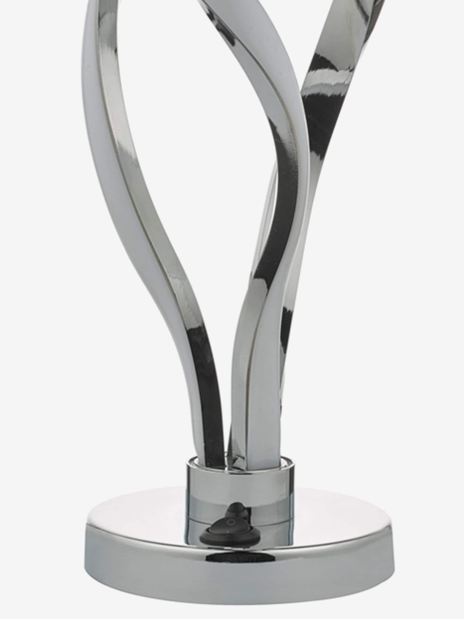 Dar Lighting Jive table lamp polished chrome opal (British brand)